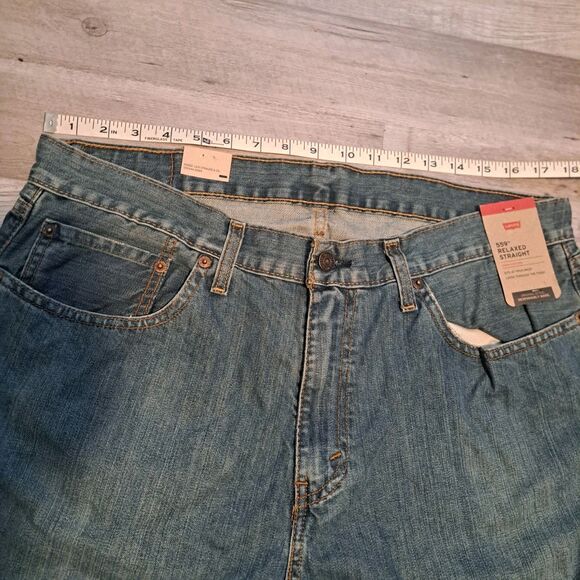 LEVI'S 559 Relaxed Fit Straight Leg Men Size 36x36 Denim Blue Stretch Cotton NWT - Picture 5 of 14